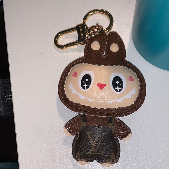 Labubu Accessories - Upcycled leather labubu purse/bag charm keychain